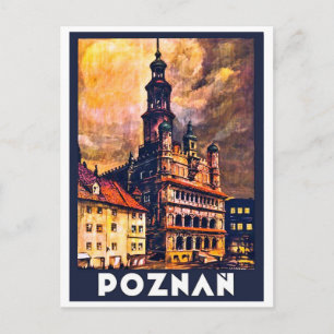 Carte Postale centre-ville de Poznan