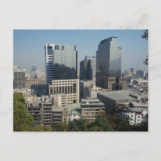 Carte Postale Centre-ville de Santiago, Chili