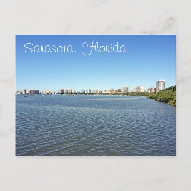 Carte Postale Centre-ville de Sarasota Floride (Devant)