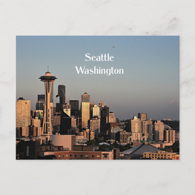 Carte Postale Centre-ville de Seattle, Washington (Devant)