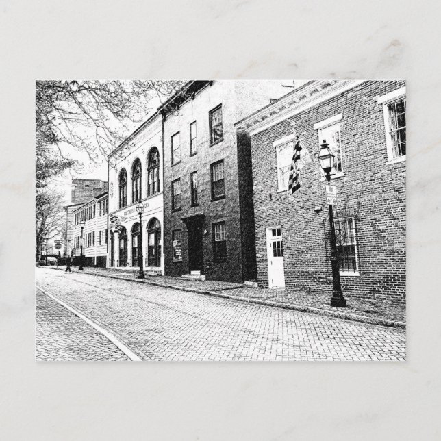 Carte Postale Centre-ville historique d'Annapolis (Devant)
