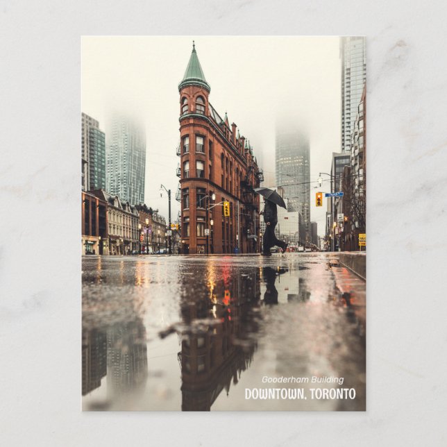 Carte Postale CENTRE-VILLE, TORONTO, Bâtiment Gooderham (Devant)