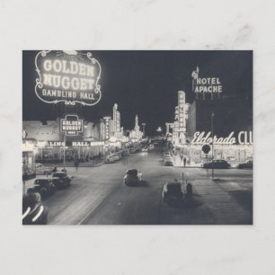 Carte Postale Centre-ville vintage Las Vegas