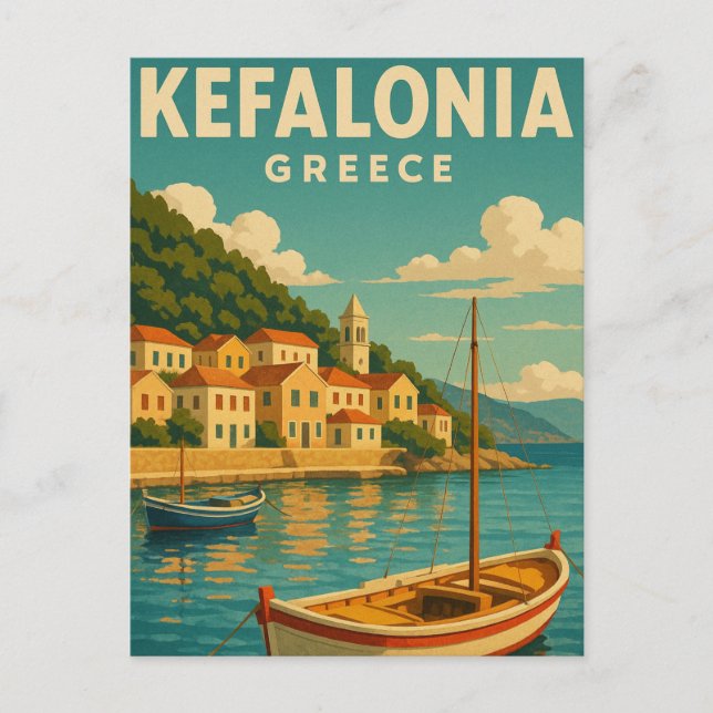 Carte Postale Céphalonie Grèce (Devant)