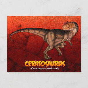 Carte Postale Ceratosaure