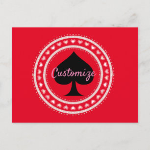 Carte Postale Cercle Coeurs Black Spade Thunder_Cove