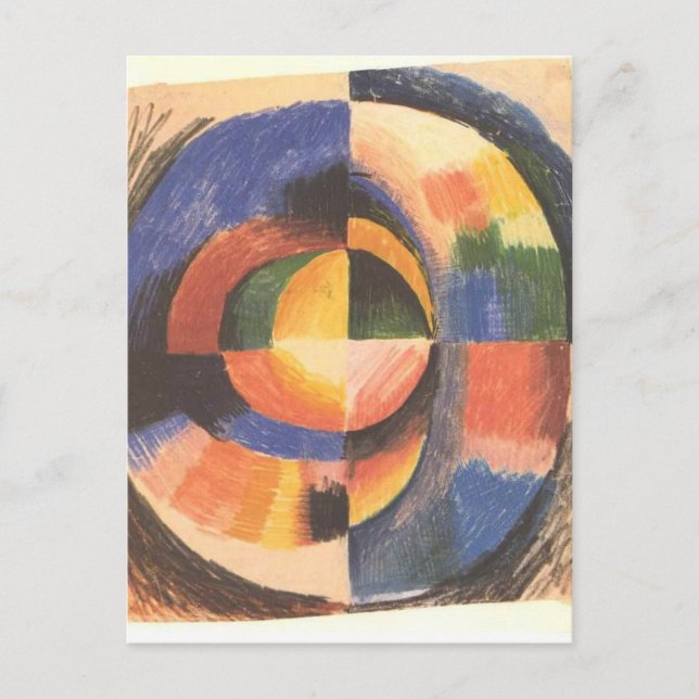 Carte Postale Cercle couleur par août Macke (Devant)