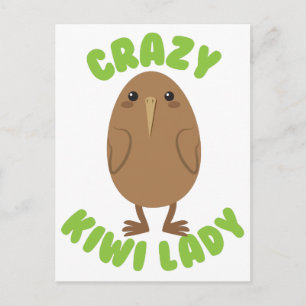 Carte Postale cercle de dame de kiwi fou