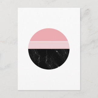 Carte Postale Cercle de marbre géométrique minimal
