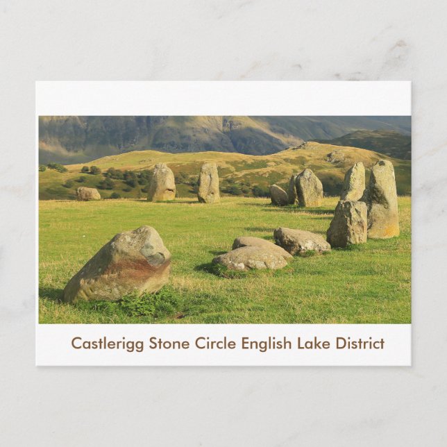 Carte Postale Cercle de pierre de Castlerigg (Devant)