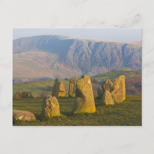 Carte Postale Cercle de pierre de Castlerigg, district de Lake,  (Devant)