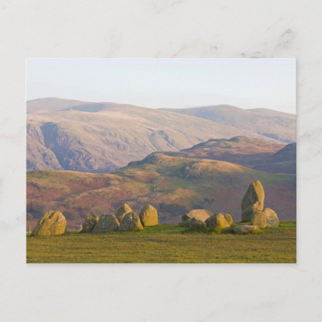 Carte Postale Cercle de pierre de Castlerigg, Lake District, Cum (Devant)