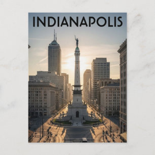 Carte Postale Cercle du Monument Indiana Indianapolis