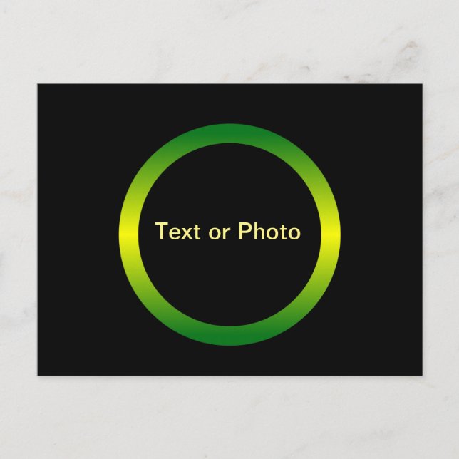 Carte Postale Cercle Monogramme (Devant)