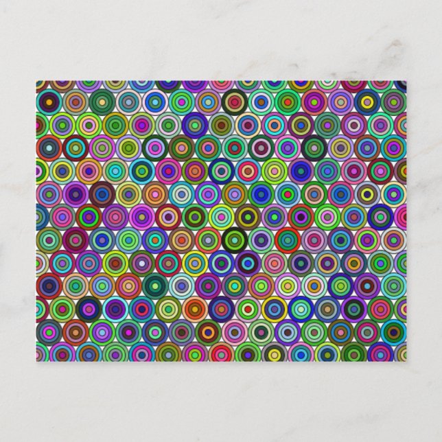 Carte postale Cercles imbriqués (Devant)
