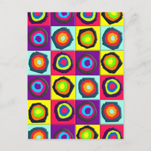 Carte Postale cercles motif