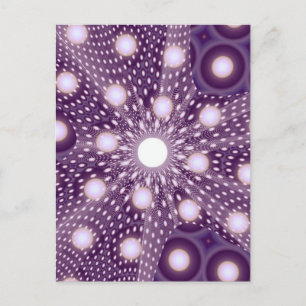 Carte Postale Cercles rétro mignons Art Abstrait polaire