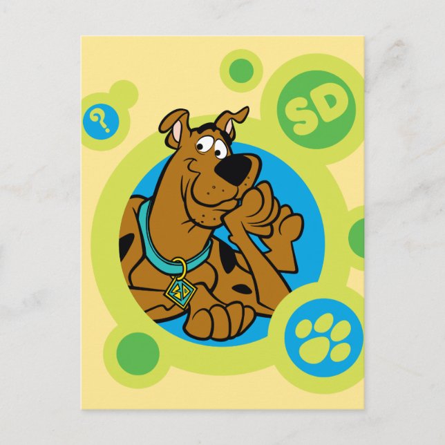 Carte Postale Cercles Scooby-Doo SD Badge (Devant)