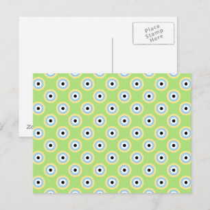 Carte Postale Cercles verts combinés par Shirley Taylor