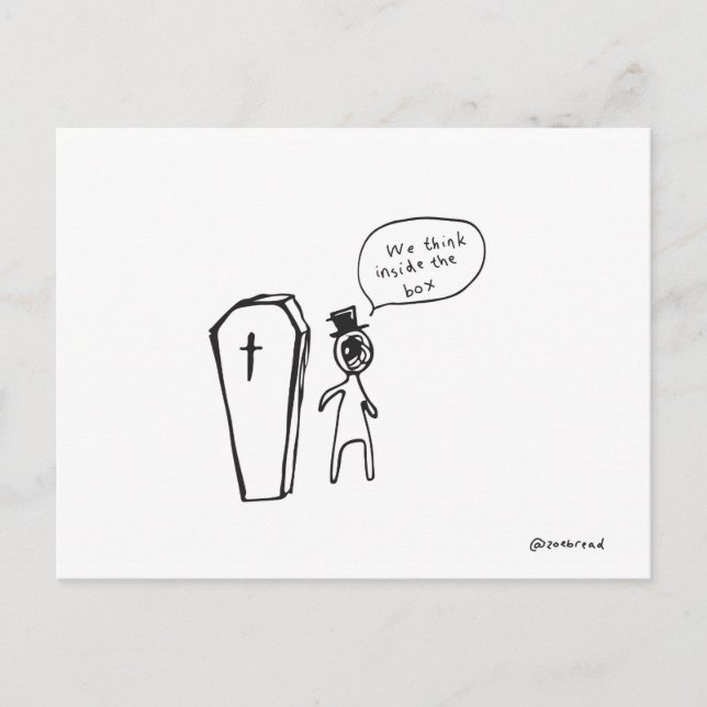 carte postale cercueil (Devant)