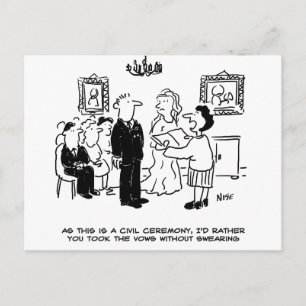 Carte Postale Cérémonie des Mariages civils dans un bureau d'enr