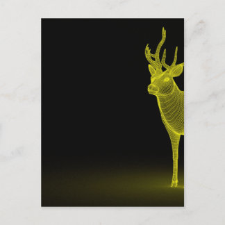Carte Postale Cerf abstrait