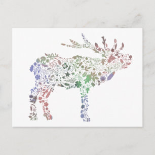 Carte Postale Cerf aquarelle