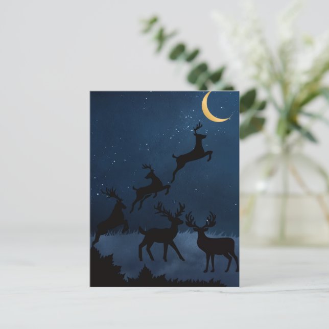 Carte Postale Cerf de lune (Debout devant)