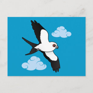 Carte Postale Cerf-volant à queue avale en vol