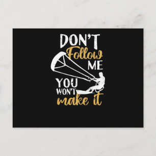 Carte Postale Cerf-volant drôle de kite-surf Planche de kite Ne 