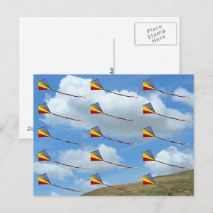 Carte postale - Cerfs-volants en formation