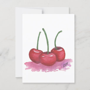 Carte Postale Cerises