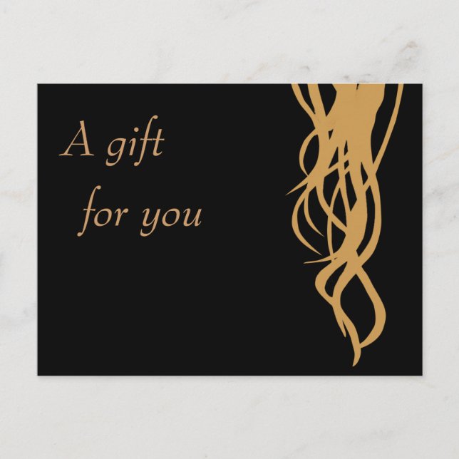 Carte postale Certificat cadeau (Devant)
