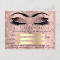 Certificat cadeau Microblading Rose Lashes maquill