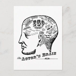 Carte postale Cerveau de l'acteur