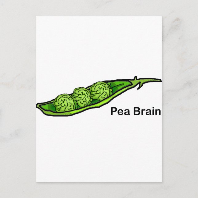 Carte Postale Cerveau de pois (Devant)