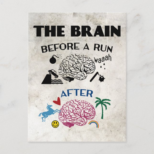Carte Postale Cerveau des coureurs (Devant)
