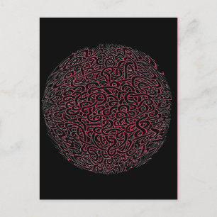 Carte Postale Cerveau rouge