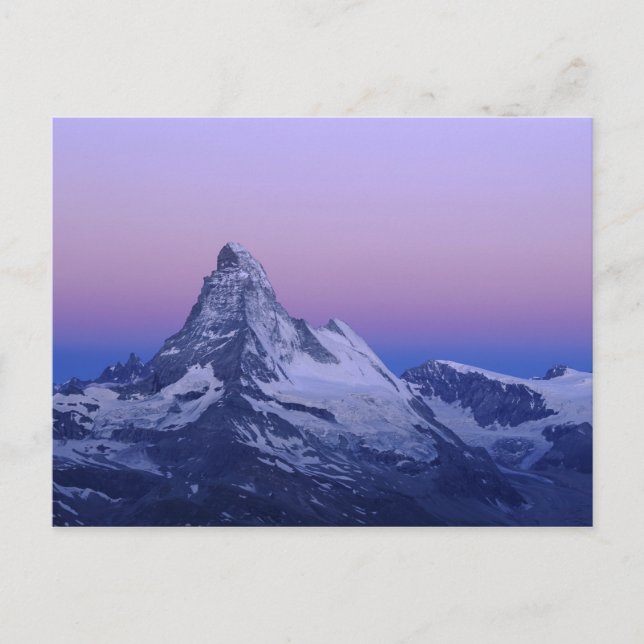 Carte Postale Cervin à l'aube, Zermatt, Alpes suisses, (Devant)