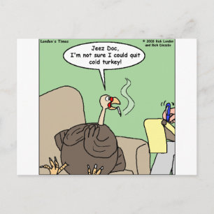 Carte Postale Cesser de fumer Cold Turkey Dons et Tee - shirts a