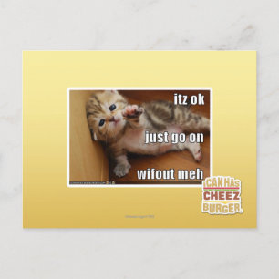 Carte Postale C'est bon, continue sans moi