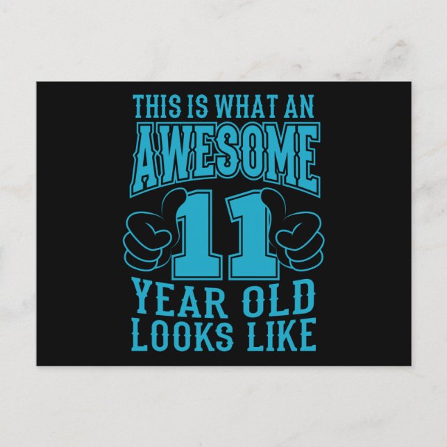 Carte Postale C'EST CE QUI EST UN EXCELLENT 11 ANS, 11ème annive (Devant)