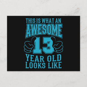 Carte Postale C'EST CE QUI EST UN EXCELLENT 13ème anniversaire d