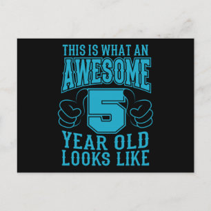 Carte Postale C'EST CE QUI EST UN MAGNIFIQUE 5 ANS 5ème annivers