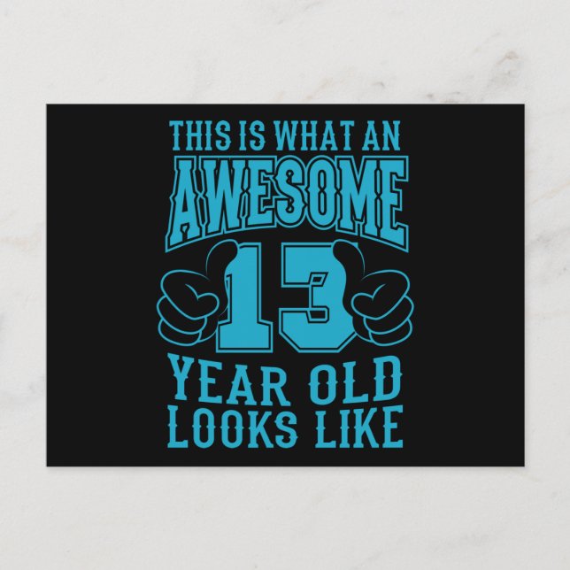 Carte Postale C'EST CE QU'UN ADOLESCENT DE 13 ANS INCROYABLE Ann (Devant)