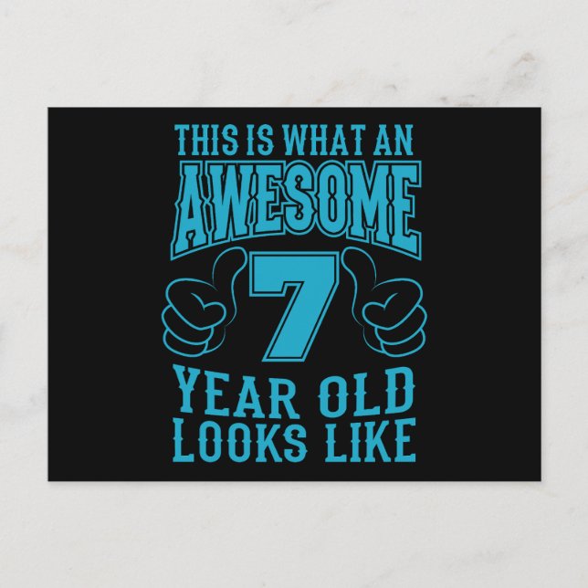 Carte Postale C'EST CE QU'UN ENFANT DE 7 ANS INCROYABLE Fait pou (Devant)