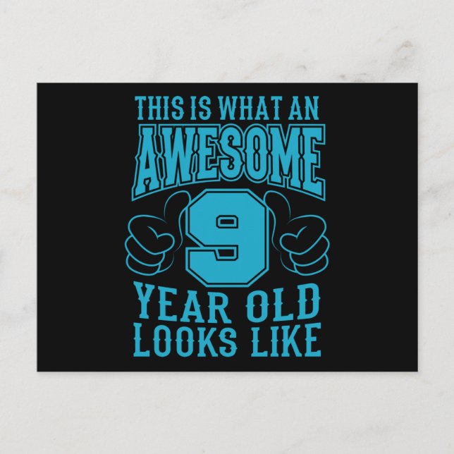 Carte Postale C'EST CE QU'UN ENFANT DE 9 ANS INCROYABLE Fait pou (Devant)