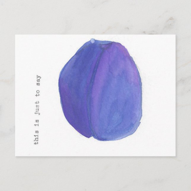 Carte Postale C'est juste pour dire... (William Carlos Williams) (Devant)