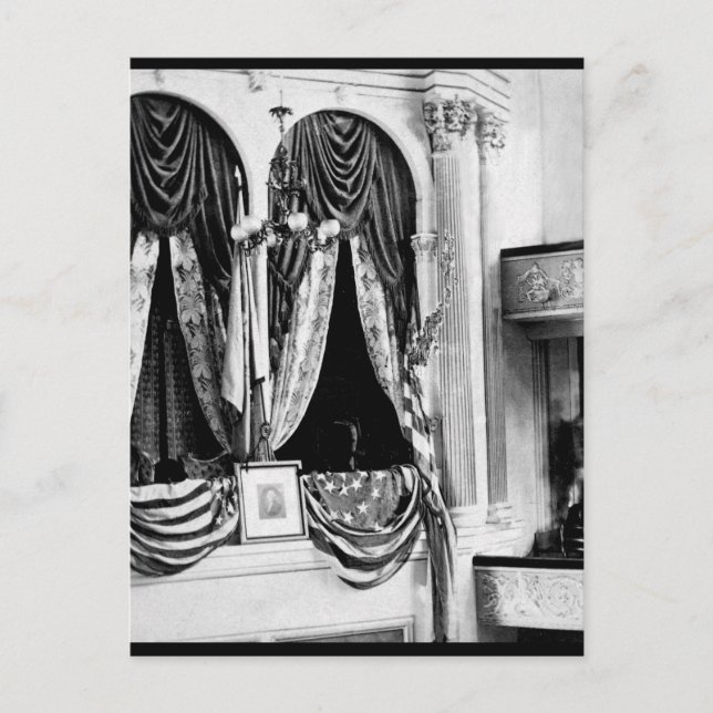 Carte Postale C'est la boîte privée dans Ford's Theatre, Washing (Devant)