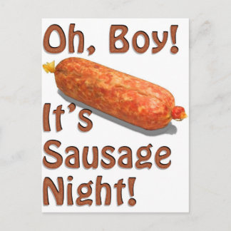 Carte Postale C'est la nuit de la saucisse !